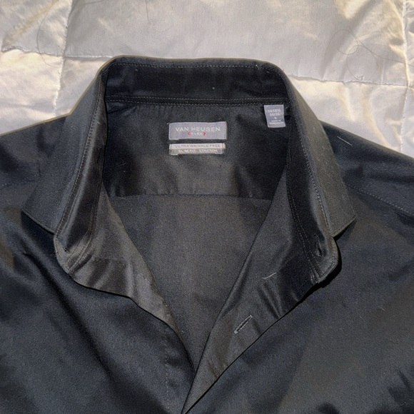 Van Heusen (Flex) Slim Fit Stretch 14-14.5 34/35 S Black - Picture 2 of 7